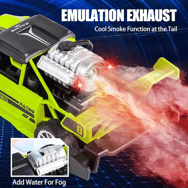 1:20 SCALE REMOTE CONTROL CAR WITH LIGHTS & SMOKE