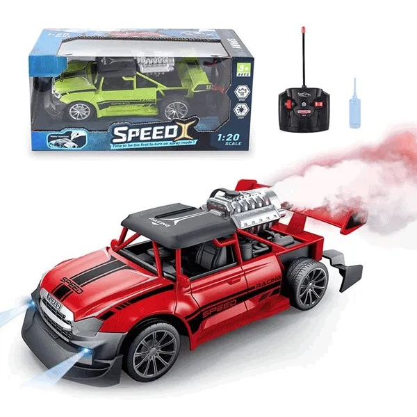 1:20 SCALE REMOTE CONTROL CAR WITH LIGHTS & SMOKE