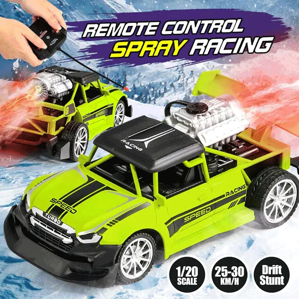 1:20 SCALE REMOTE CONTROL CAR WITH LIGHTS & SMOKE