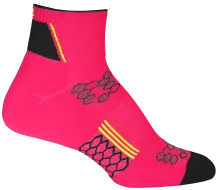 2ndWind Quarter Crew Socks | Orange