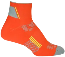 2ndWind Quarter Crew Socks | Orange