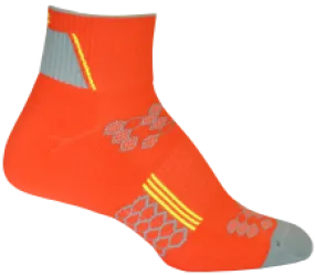 2ndWind Quarter Crew Socks | Orange