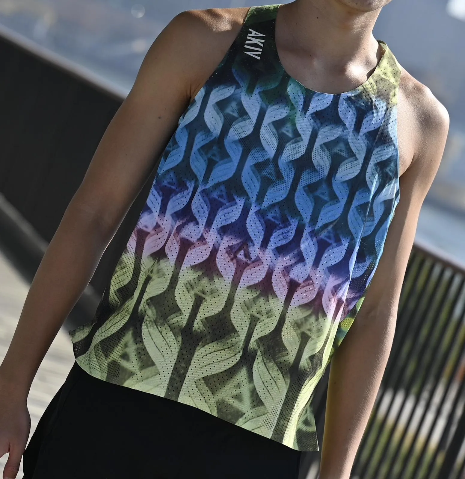 AKIV Elite Singlet Unisex | 3D Dreamy Wave Gradient