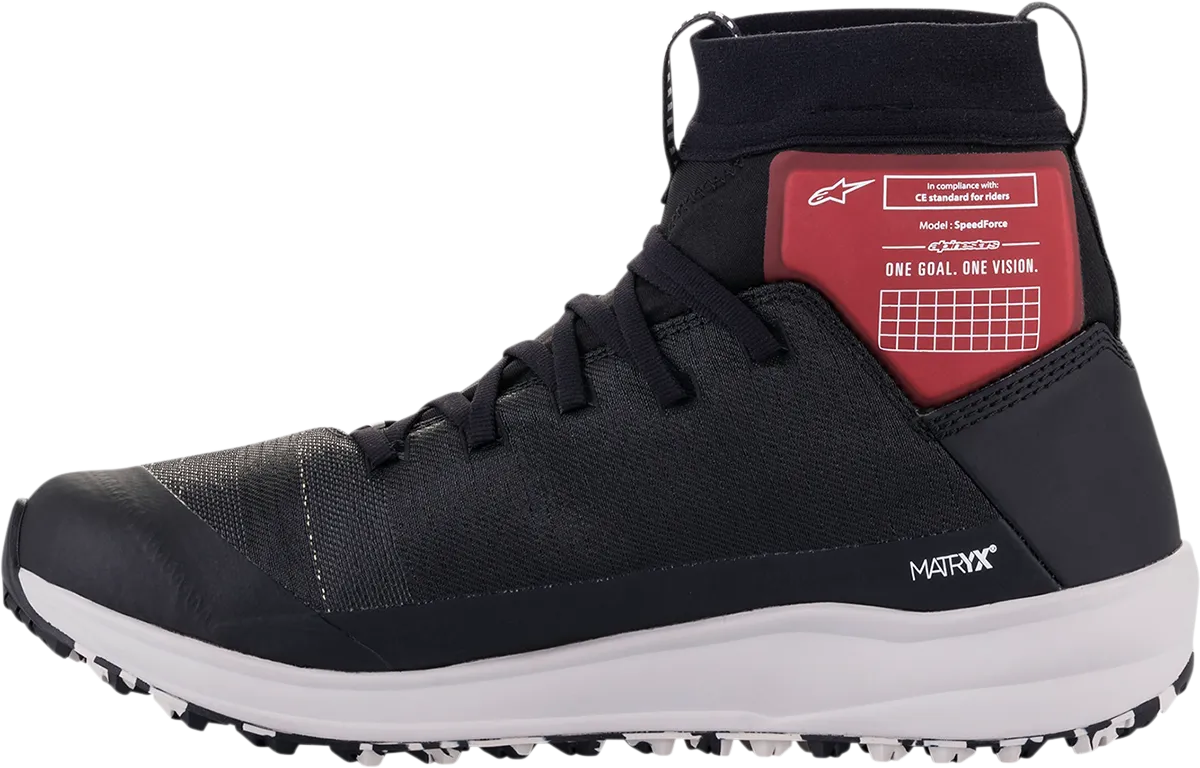 ALPINESTARS Speedforce Shoes - Black/White/Red - US 13.5 2654321-123-135