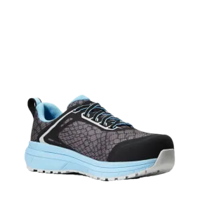Ariat Ladies Outpace Grey Mesh Snake Print Work Sneakers 10040855