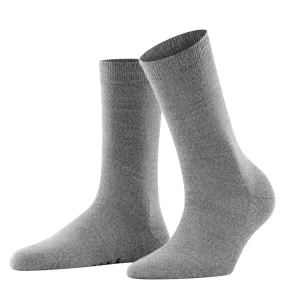 FALKE Softmerino Crew Socks (47488) - Light Grey Melange