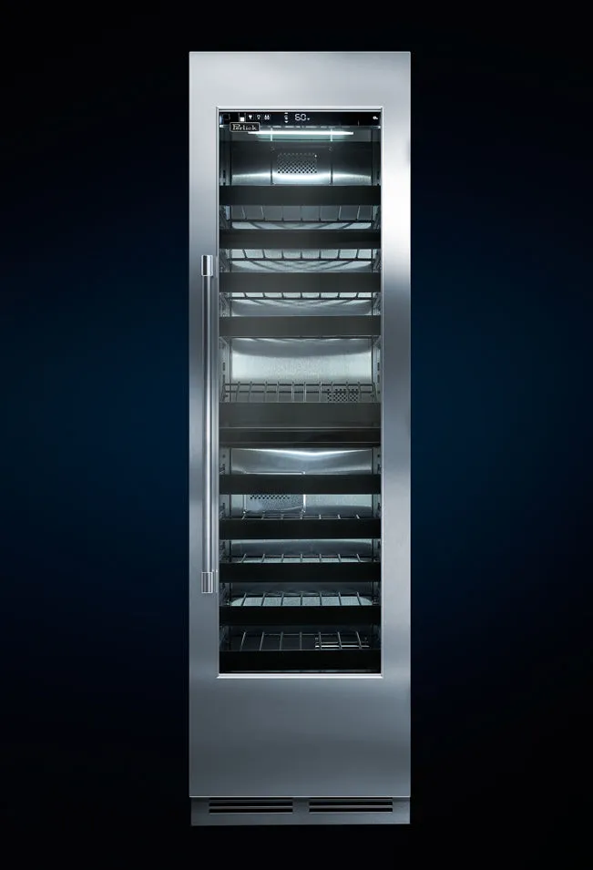 Perlick CR24-W 24" Indoor Column Single Zone Wine Reserve With Glass Overlay