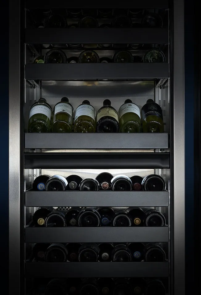 Perlick CR24-W 24" Indoor Column Single Zone Wine Reserve With Glass Overlay