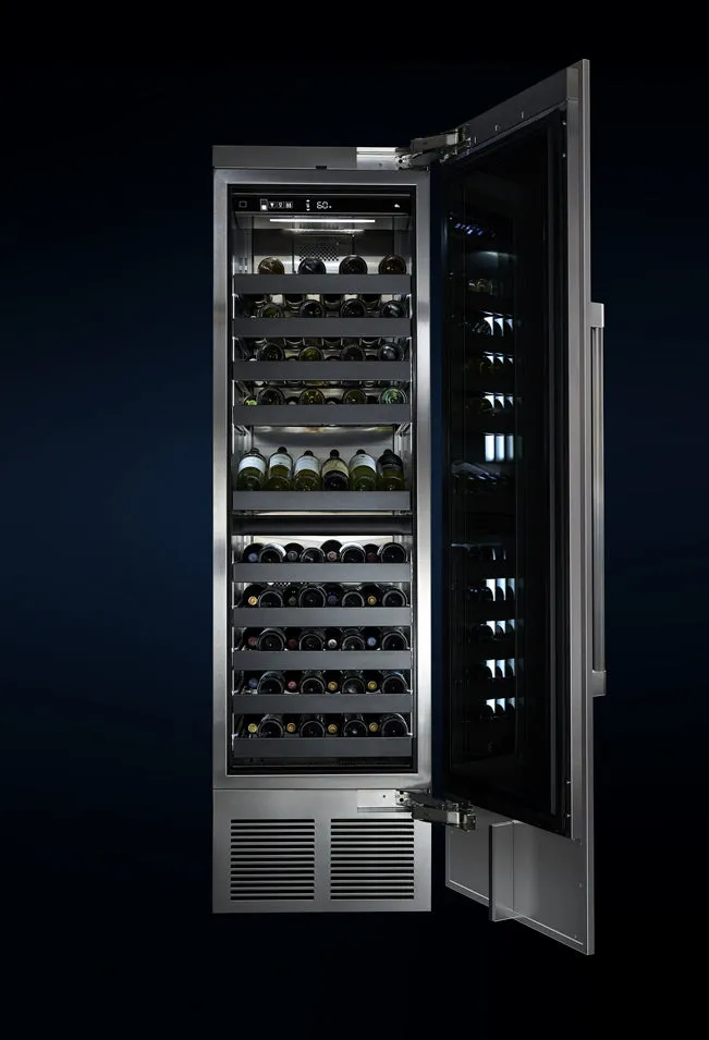 Perlick CR24-W 24" Indoor Column Single Zone Wine Reserve With Glass Overlay
