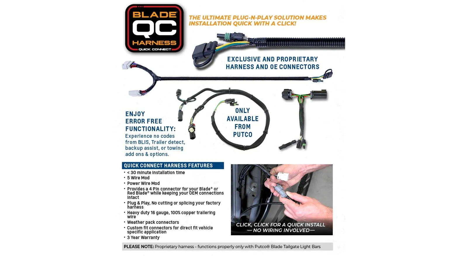 Putco Blade LED Tailgate Light Bars 9201960-04