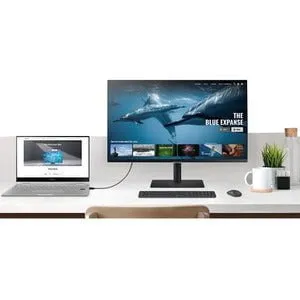 Samsung S27A600UUE 27" WQHD LED LCD Monitor, 16:9, IPS, 2560x1440, FreeSync, 5ms, 75Hz, DisplayPort USB Hub