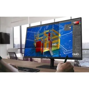 Samsung S27A600UUE 27" WQHD LED LCD Monitor, 16:9, IPS, 2560x1440, FreeSync, 5ms, 75Hz, DisplayPort USB Hub