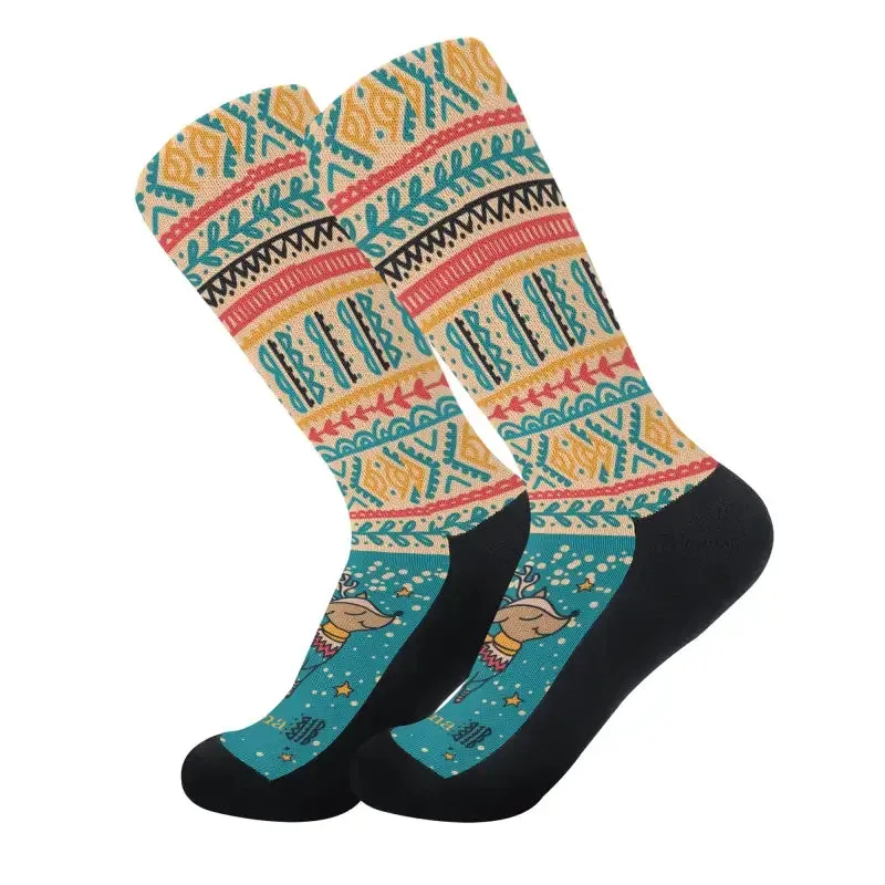Unleash Your Holiday Spirit with Custom Reindeer Crew Socks