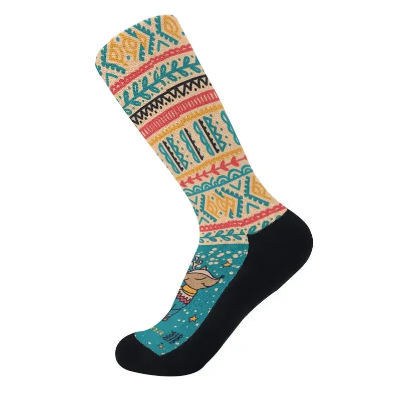 Unleash Your Holiday Spirit with Custom Reindeer Crew Socks