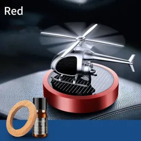 US Air Freshener Helicopter Ornaments Solar Energy Rotating
